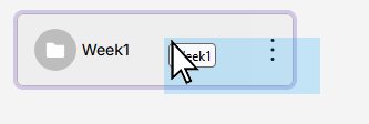 image of folder being highlighted
